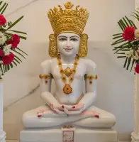 Sacred birth scene — Rishabhdev with Queen Marudevi